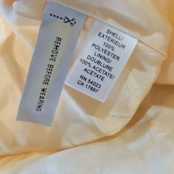 Banana Republic Women's Peach Poly Layered Chiffon Lined A-Line Skirt - Picture 10 of 10